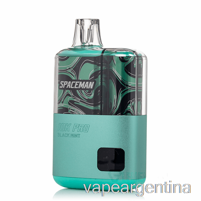 Vaporizador Desechable Spaceman 10k Pro Negro Menta Descartable